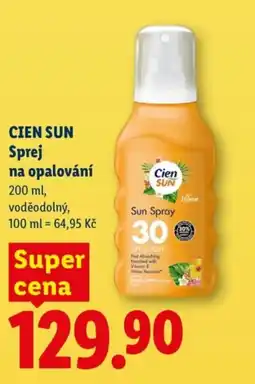 Lidl CIEN SUN Sprej na opalování nabídka