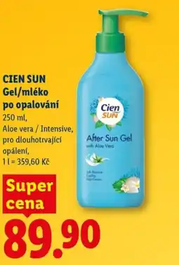 Lidl CIEN SUN Gel/mléko po opalování nabídka