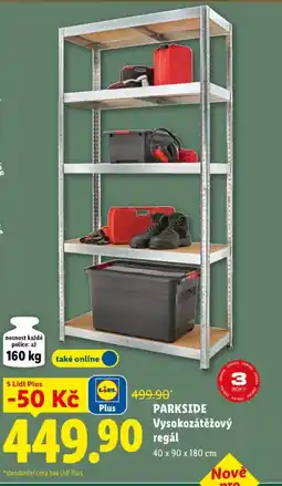 Lidl PARKSIDE Vysokozátěžový regál nabídka