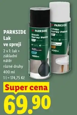 Lidl PARKSIDE Lak ve spreji nabídka