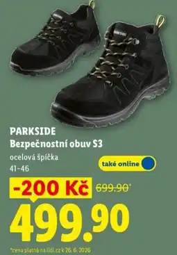 Lidl PARKSIDE Bezpečnostní obuv S3 nabídka