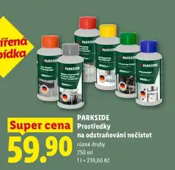 Lidl PARKSIDE Prostředky na odstraňování nečistot nabídka
