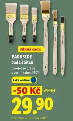 Lidl PARKSIDE Sada štětců nabídka
