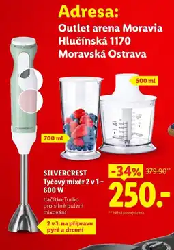 Lidl SILVERCREST Tyčový mixér 2v1- 600 W nabídka