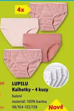 Lidl LUPILU Kalhotky -4 kusy nabídka