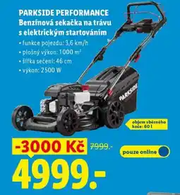 Lidl PARKSIDE PERFORMANCE Benzínová sekačka na trávu s elektrickým startováním nabídka