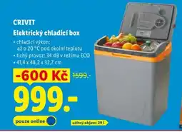 Lidl CRIVIT Elektrický chladicí box nabídka