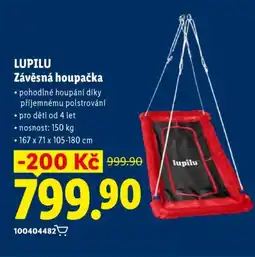 Lidl LUPILU Závěsná houpačka nabídka