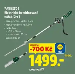 Lidl PARKSIDE Elektrické kombinované nářadí 2 v 1 nabídka