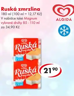 CBA Ruská zmrzlina nabídka