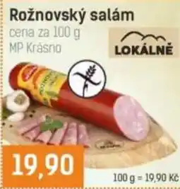 Konzum Rožnovský salám nabídka