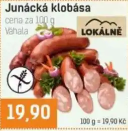 Konzum Junácká klobása nabídka