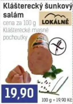 Konzum Klášterecký šunkový salám nabídka