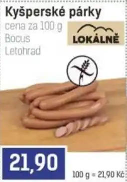 Konzum Kyšperské párky nabídka