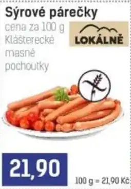 Konzum Sýrové párečky nabídka