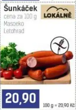 Konzum Šunkáček nabídka