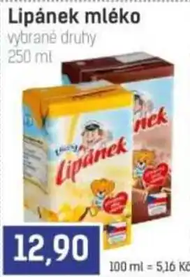 Konzum Lipánek mléko nabídka