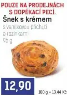 Konzum Šnek s krémem nabídka
