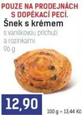 Konzum Šnek s krémem nabídka