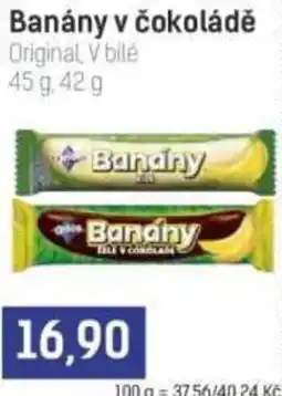 Konzum Banány v čokoládě Original, V bile nabídka