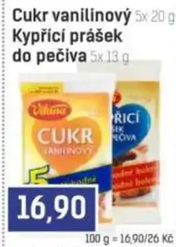 Konzum Cukr vanilinový Kypřící prášek do pečiva nabídka