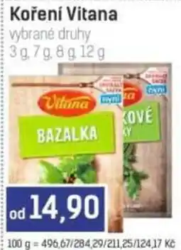 Konzum Koření Vitana nabídka