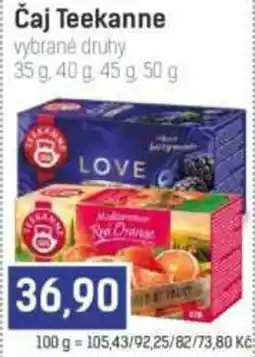 Konzum Čaj Teekanne nabídka