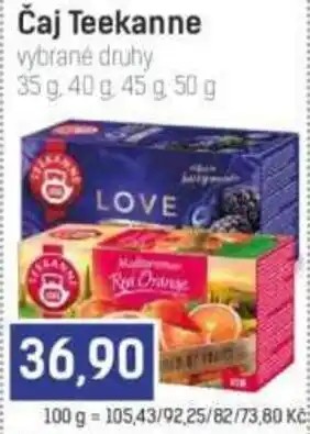 Konzum Čaj Teekanne nabídka