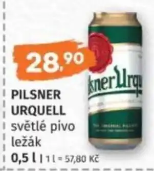 Konzum Pilsner urquell světlé pivo ležák nabídka