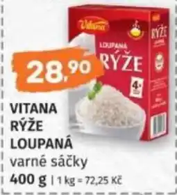 Konzum Vitana rýže loupaná varné sáčky nabídka
