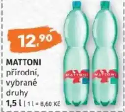 Konzum Mattoni přírodní nabídka