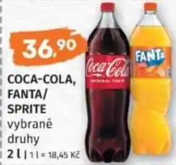 Konzum Coca-cola, fanta/ sprite nabídka