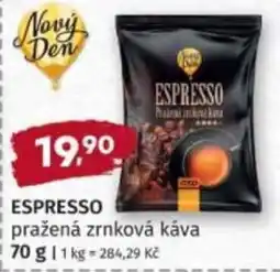 Konzum Espresso pražená zrnková káva nabídka