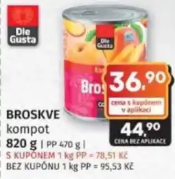 Konzum Broskve kompot nabídka