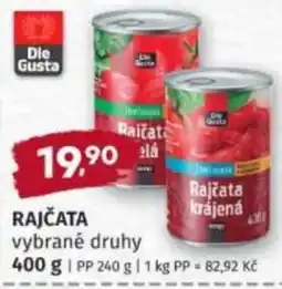 Konzum Rajčata nabídka