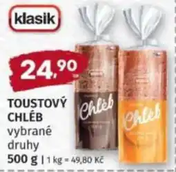 Konzum Toustový chléb nabídka