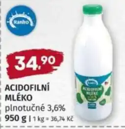 Konzum Ranko Acidofilní mléko nabídka