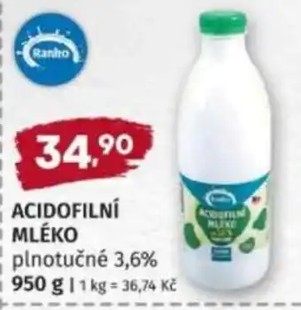 Konzum Ranko Acidofilní mléko nabídka
