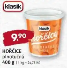 Konzum Hořčice plnotučná nabídka