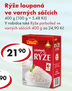 CBA Rýže loupaná ve varných sáčcích nabídka
