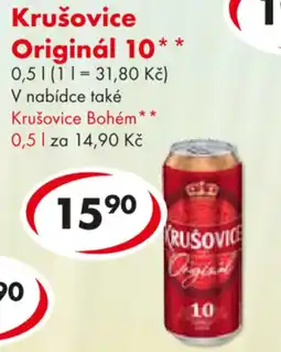 CBA Krušovice Originál 10 nabídka