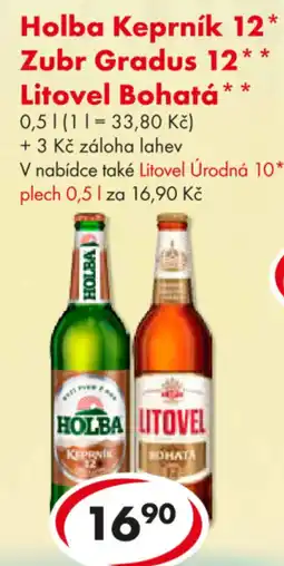 CBA Holba Keprník 12* Zubr Gradus 12* Litovel Bohatá nabídka