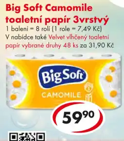 CBA Big Soft Camomile toaletní papír 3vrstvý nabídka