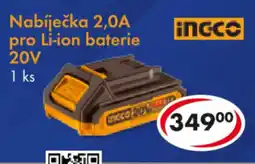CBA Nabíječka 2,0A pro Li-ion baterie 20V nabídka