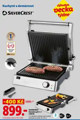 Lidl SILVERCREST Kontaktní gril 3 v1 2000 W nabídka