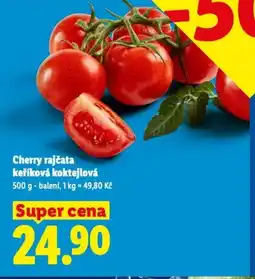 Lidl Cherry rajčata keříková koktejlová nabídka