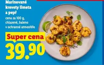 Lidl Marinované krevety limeta a pepř nabídka