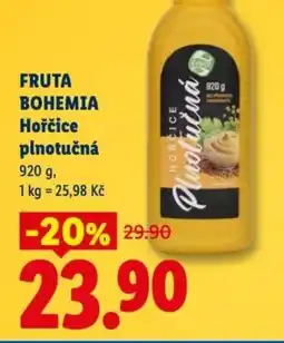 Lidl FRUTA BOHEMIA Hořčice plnotučná nabídka