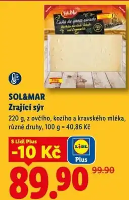 Lidl SOL&MAR Zrající sýr nabídka