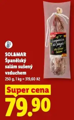 Lidl SOL&MAR Španělský salám sušený vzduchem nabídka